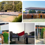 SMK Negeri 1 Cimahi Gelar Upacara Bendera dan Kegiatan Police Goes to School Bersama Polres Cimahi
